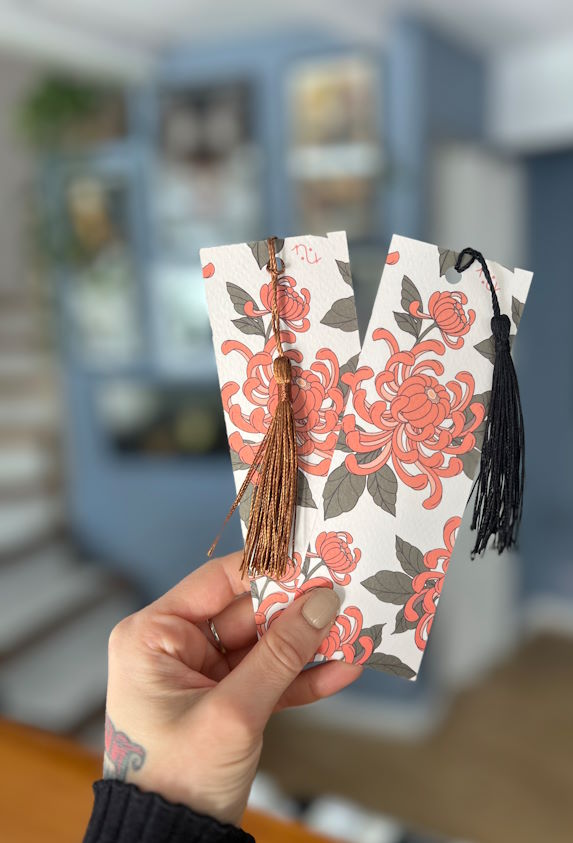 Puntos de libro crisantemos